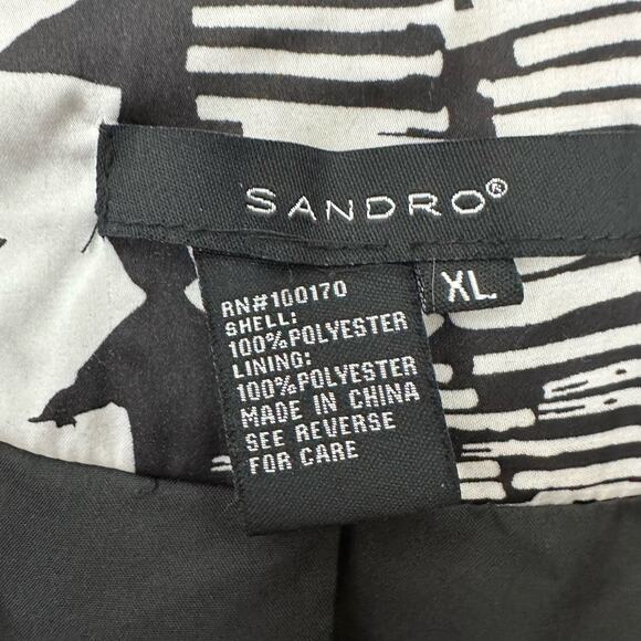 Sandro Open Cardigan Top Asymmetrical Hem Silky Soft‎ Ruched Womens Size XL - Picture 2 of 6